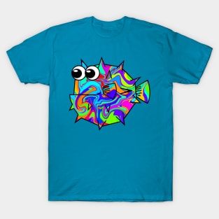 Colorful Pufferfish T-Shirt